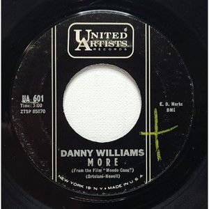 Danny Williams "More / Rhapsody" United Artists VG Pop, Vocal 1963